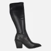 Botas negras Belita con caña elástica y estilo cowboy