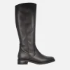 Botas negras de piel con caña alta y membrana impermeable