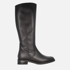 Botas negras de piel con caña alta y membrana impermeable