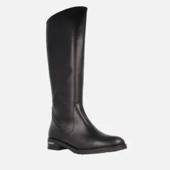 Botas negras de piel con caña alta y membrana impermeable