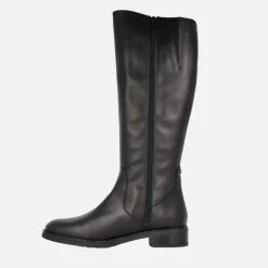 Botas negras de piel con caña alta y membrana impermeable