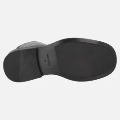 Botas negras de piel con cordones Eloise