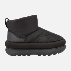 Botas negras Ugg Classic Maxi Mini en tejido acolchado