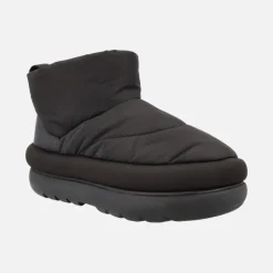 Botas negras Ugg Classic Maxi Mini en tejido acolchado