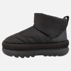 Botas negras Ugg Classic Maxi Mini en tejido acolchado