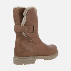 Botas Panama jack Felia en piel marrón con forro de pelo