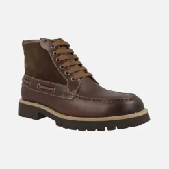Botas para hombre de estilo naútico Astral en combinado marrón