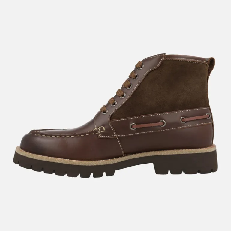 Botas para hombre de estilo naútico Astral en combinado marrón