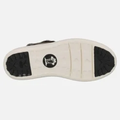 Botines acolchados de serraje con cordones Raquel
