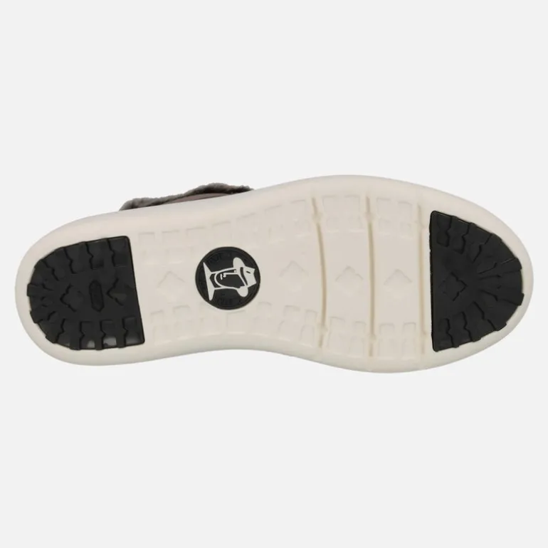 Botines acolchados de serraje con cordones Raquel