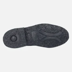 Botines bajos en piel serraje con cordones para hombre