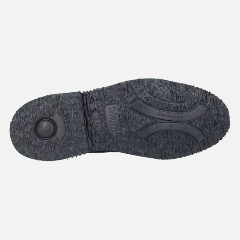 Botines bajos en piel serraje con cordones para hombre