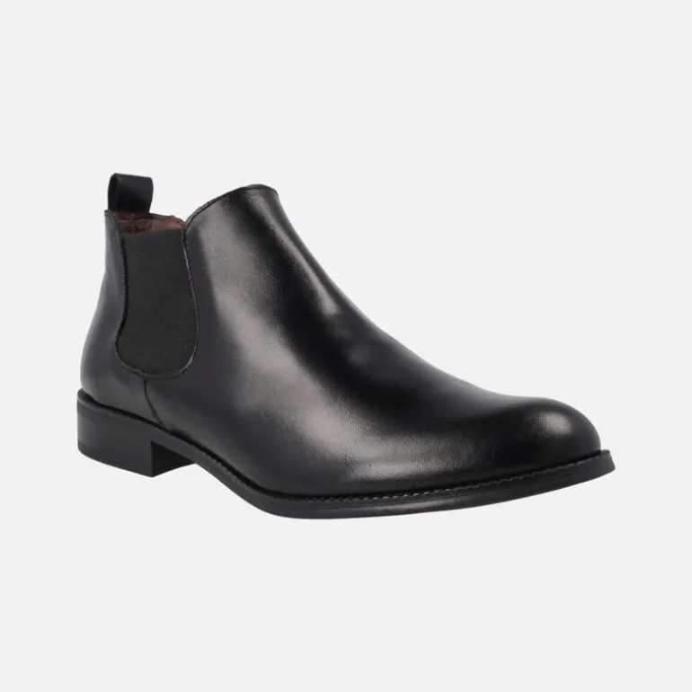 Botines bajos estilo chelsea en piel negra