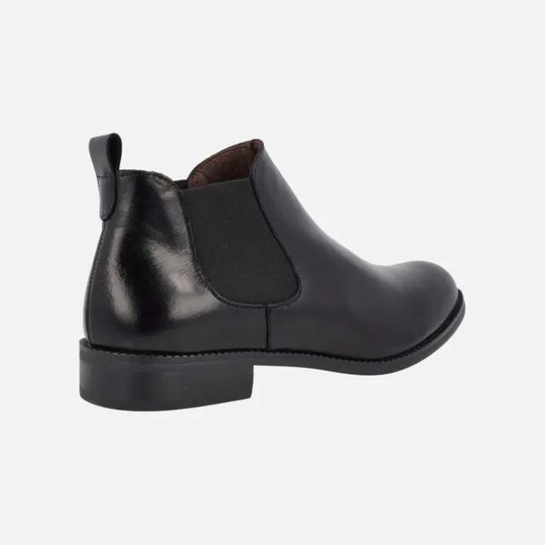 Botines bajos estilo chelsea en piel negra