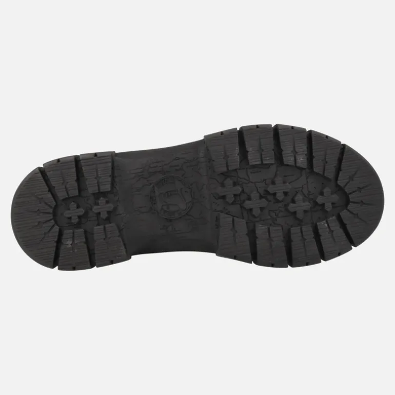 Botines chelsea de piel en negro con forro de pelo Panama Nery