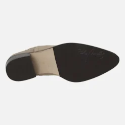 Botines chelsea Hobro en serraje taupe