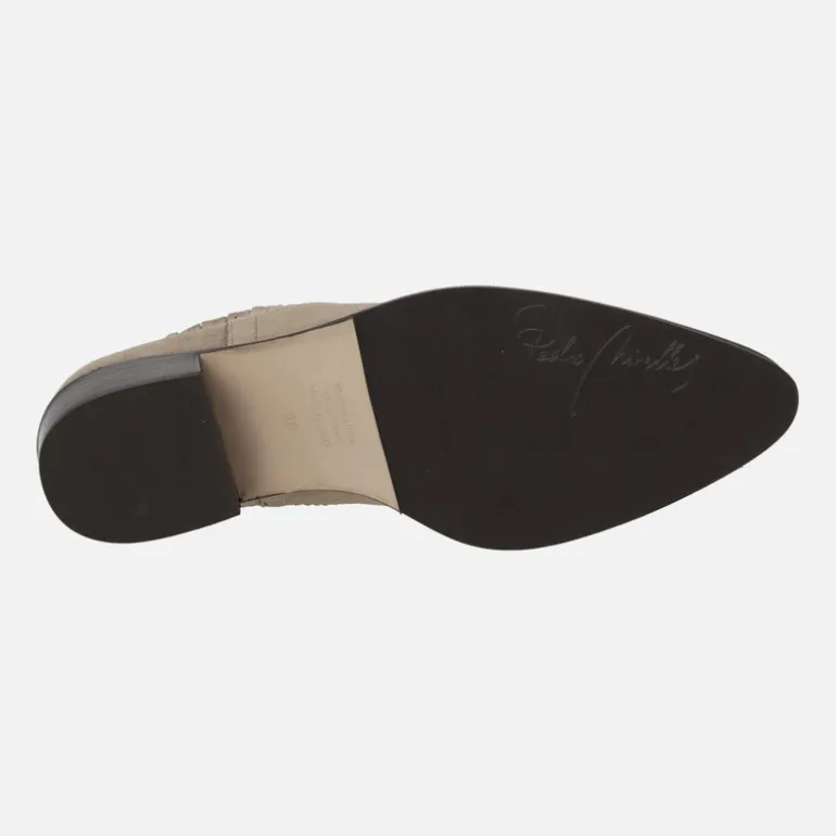 Botines chelsea Hobro en serraje taupe