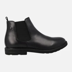 Botines chelsea para hombre en piel negra Aeroplane