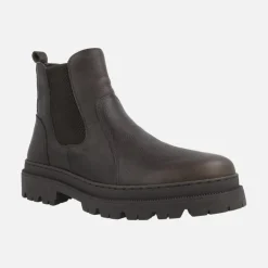 BOTINES CHELSEA PARA HOMBRE EN PIEL ENGRASADA MARRÓN