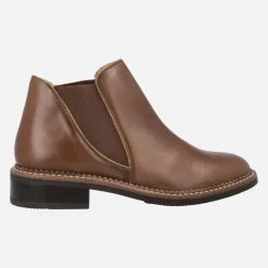 Botines Chelsea para mujer en Piel Cuero