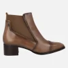 Botines chelsea para mujer con picados en la puntera
