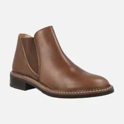 Botines Chelsea para mujer en Piel Cuero