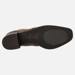 Botines chelsea para mujer con picados en la puntera