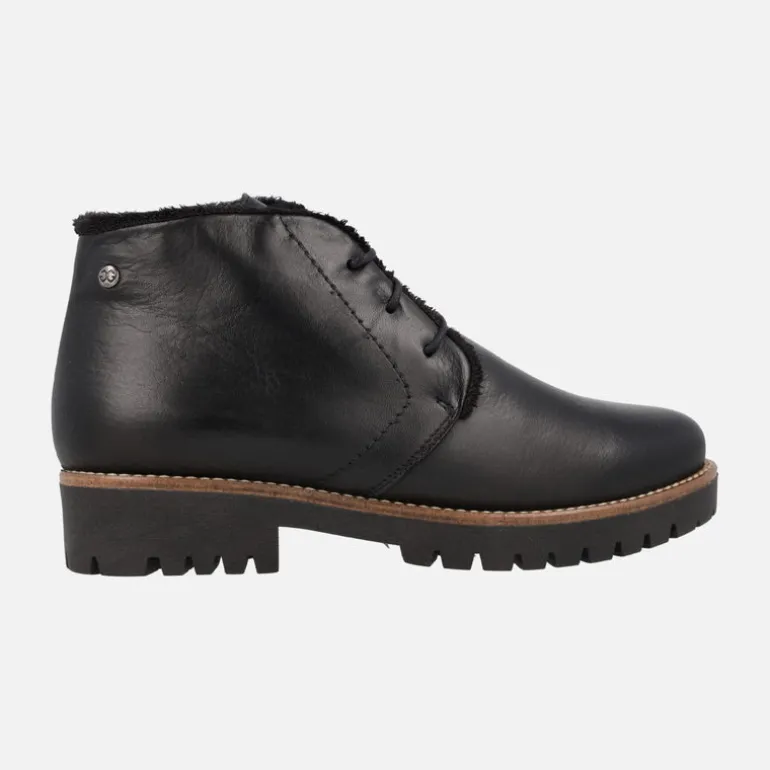 BOTINES CLASICOS DE CORDONES CON PELO DE GIORDA