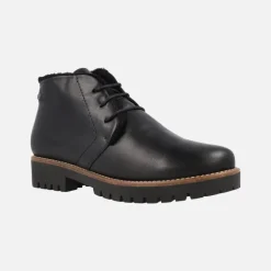 BOTINES CLASICOS DE CORDONES CON PELO DE GIORDA