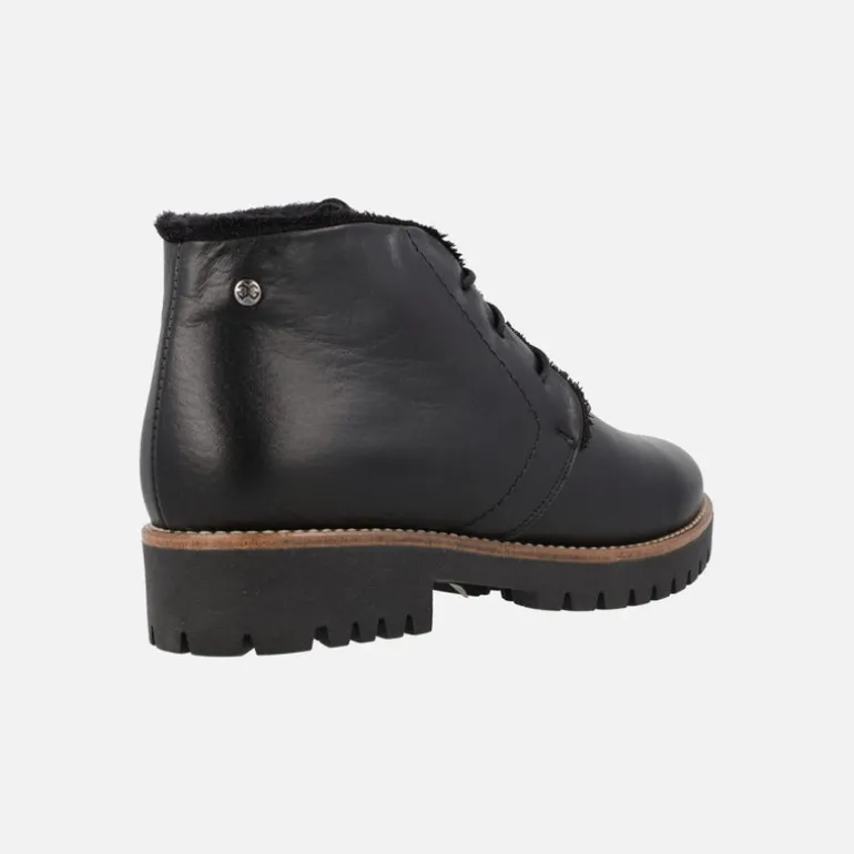 BOTINES CLASICOS DE CORDONES CON PELO DE GIORDA