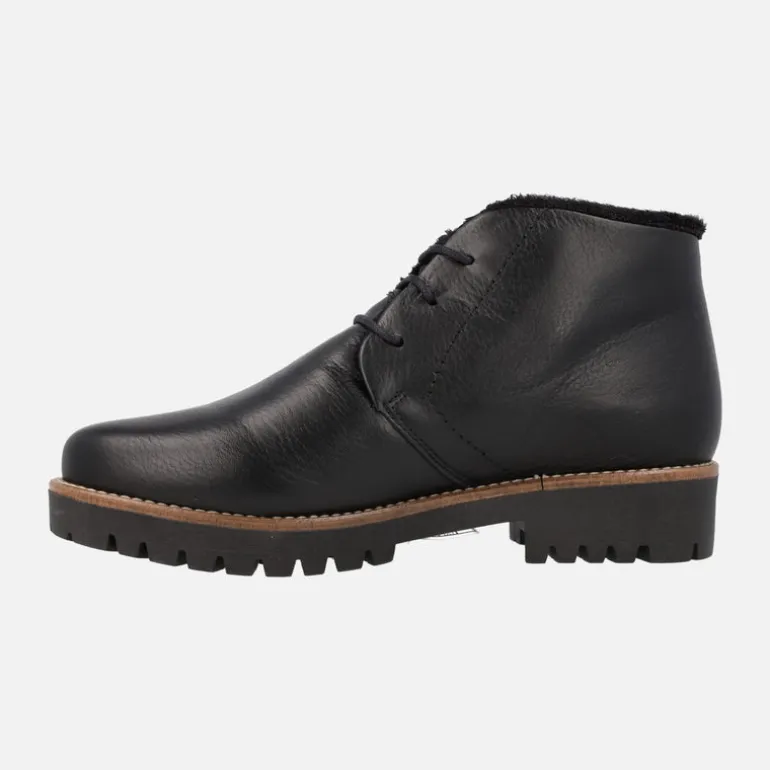 BOTINES CLASICOS DE CORDONES CON PELO DE GIORDA