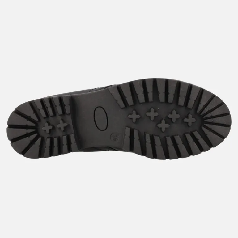 BOTINES CLASICOS DE CORDONES CON PELO DE GIORDA