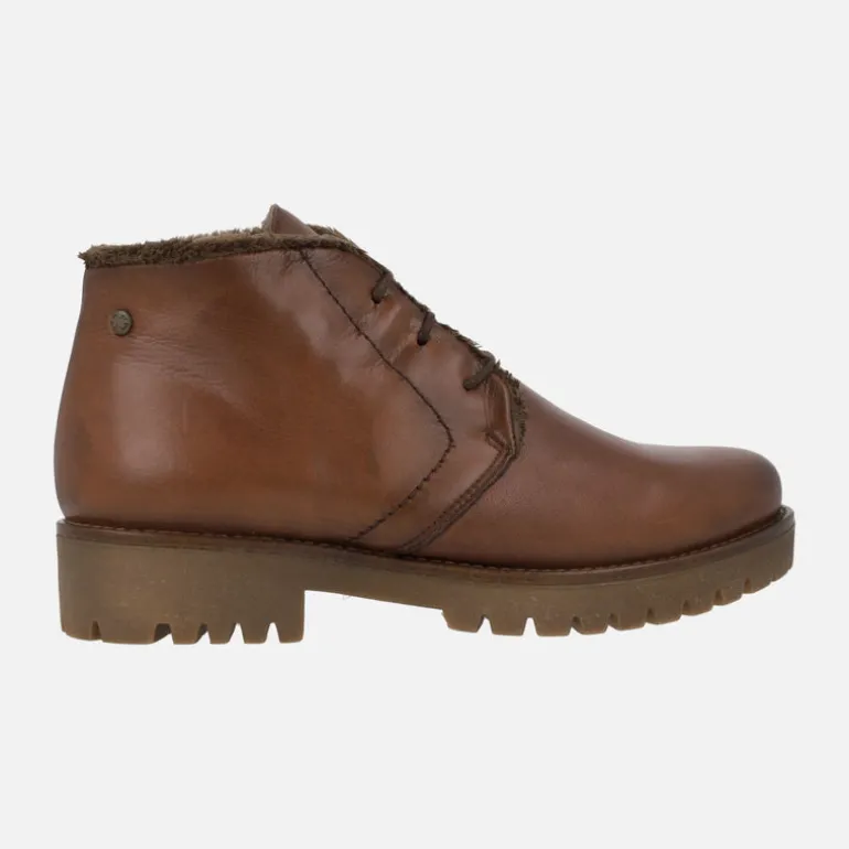 BOTINES CLASICOS DE CORDONES CON PELO DE GIORDA