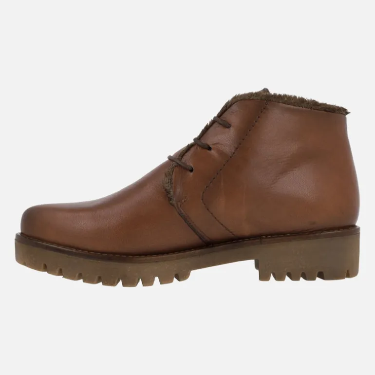 BOTINES CLASICOS DE CORDONES CON PELO DE GIORDA