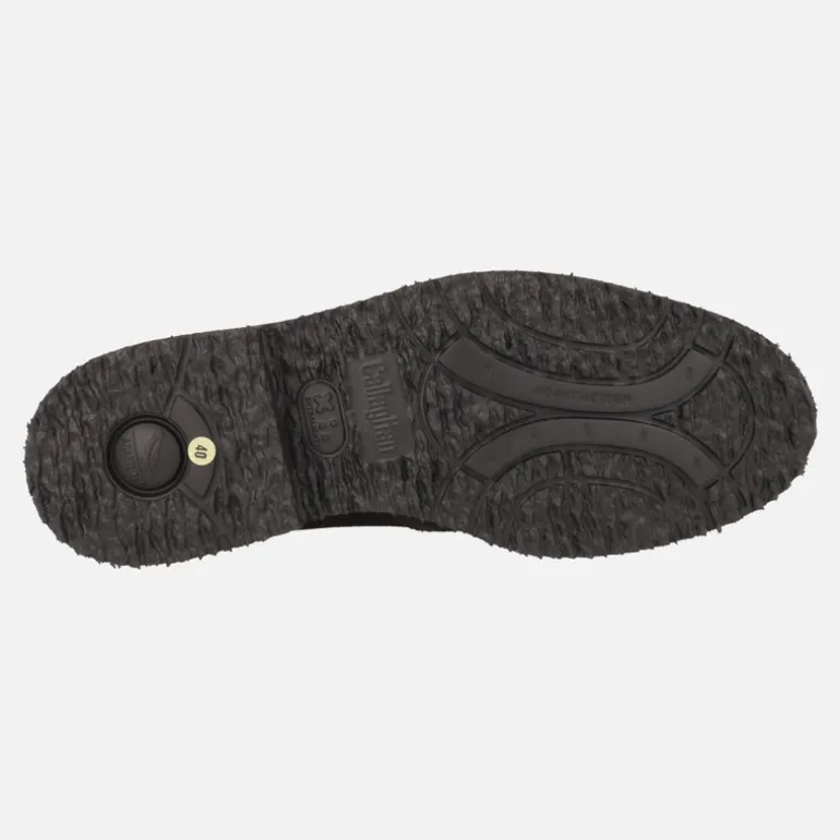 Botines con cordones para hombre en ante marrón