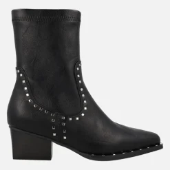 Botines cowboy con caña elástica y remaches