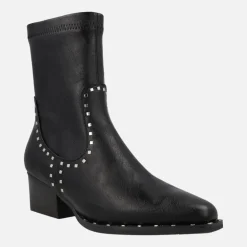 Botines cowboy con caña elástica y remaches