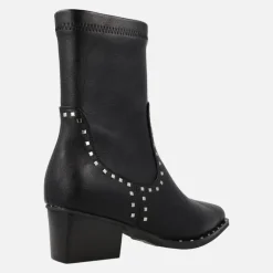 Botines cowboy con caña elástica y remaches