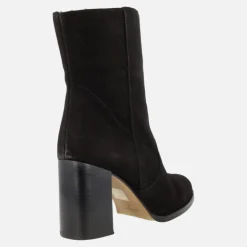 Botines de ante para mujer con tacón alto