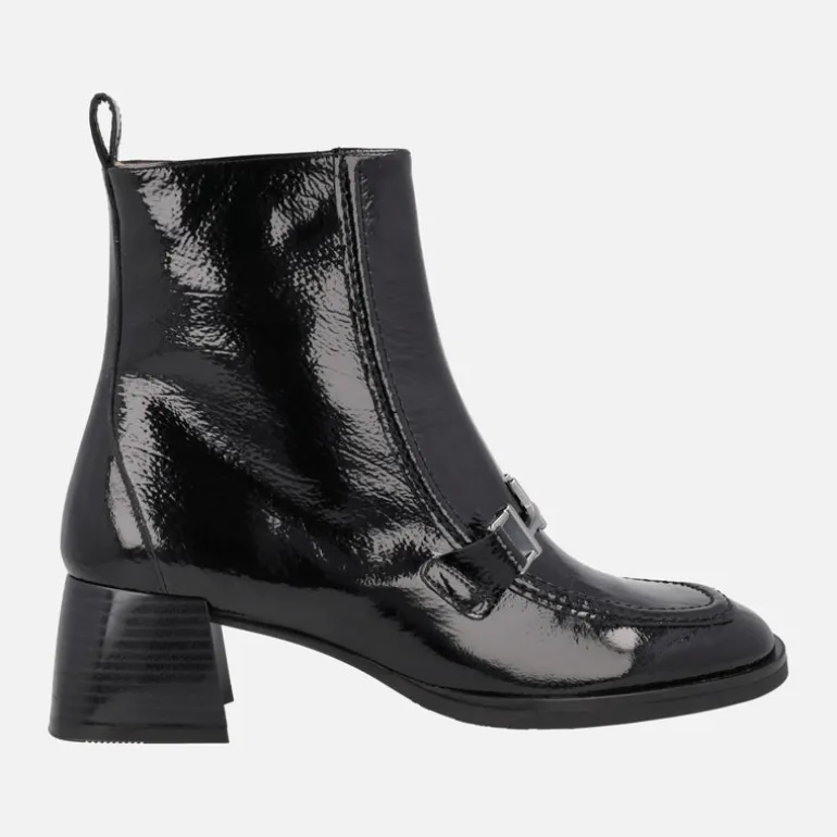 Botines de charol con tacón medio Hispanitas Milan