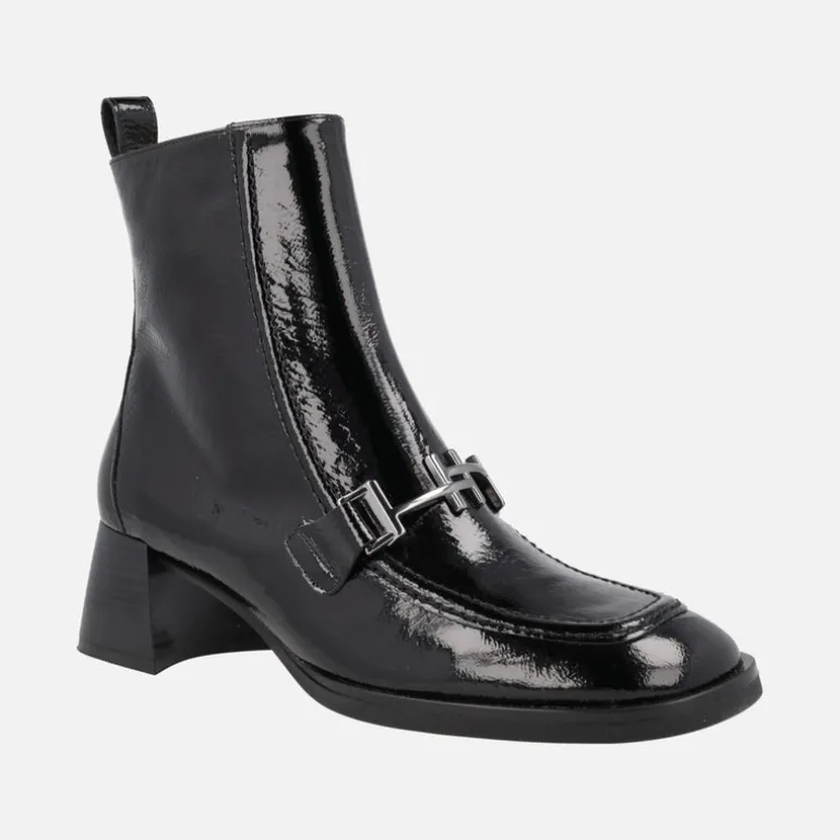Botines de charol con tacón medio Hispanitas Milan