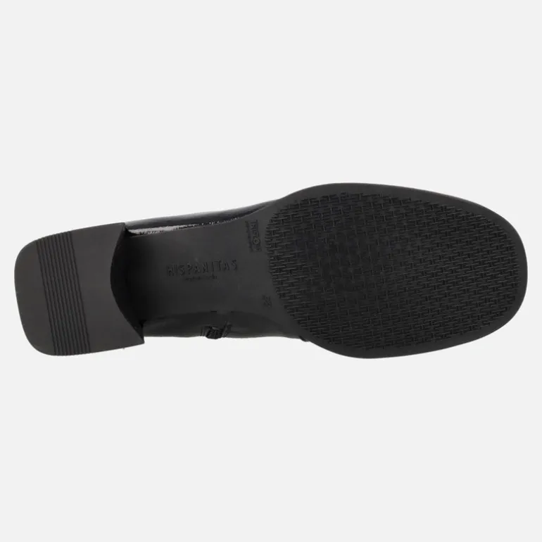 Botines de charol con tacón medio Hispanitas Milan