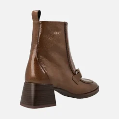 Botines de charol con tacón medio Hispanitas Milan