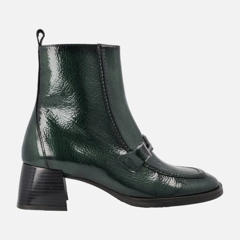 Botines de charol con tacón medio Hispanitas Milan