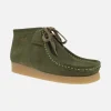 Botines de cordones en piel serraje estilo wallabee