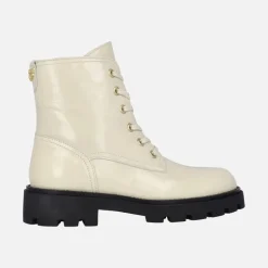 Botines de cordones en piel charol Agnes
