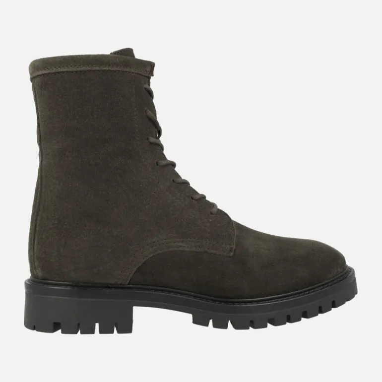 Botines de cordones estilo militar en serraje imán Alpe Militare