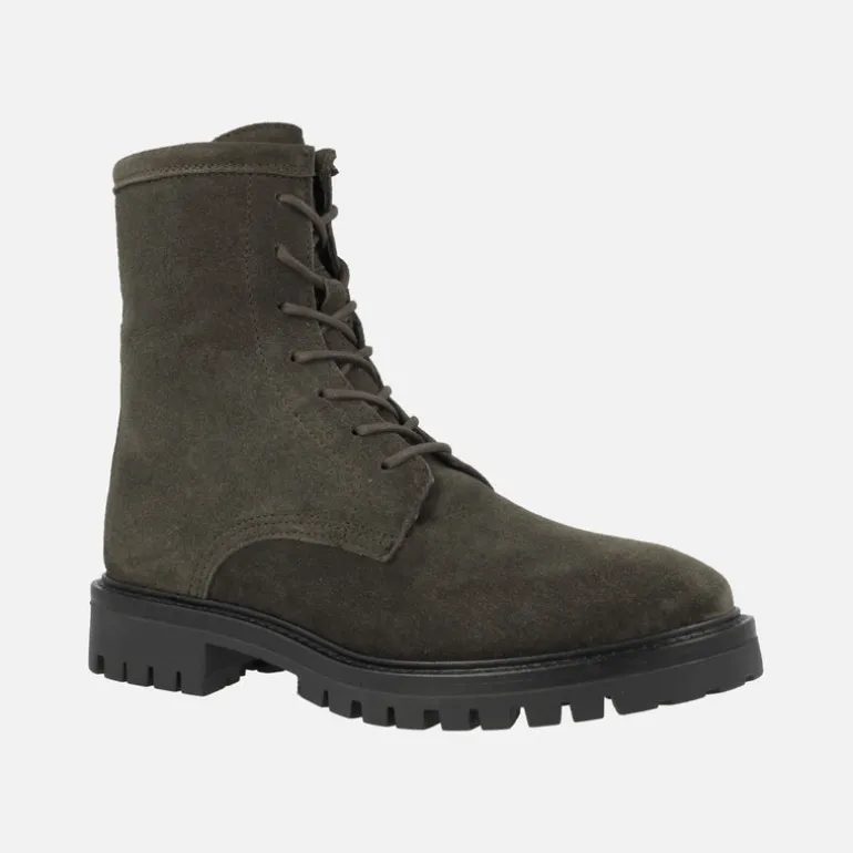 Botines de cordones estilo militar en serraje imán Alpe Militare