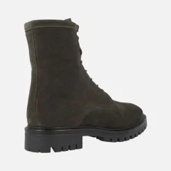 Botines de cordones estilo militar en serraje imán Alpe Militare