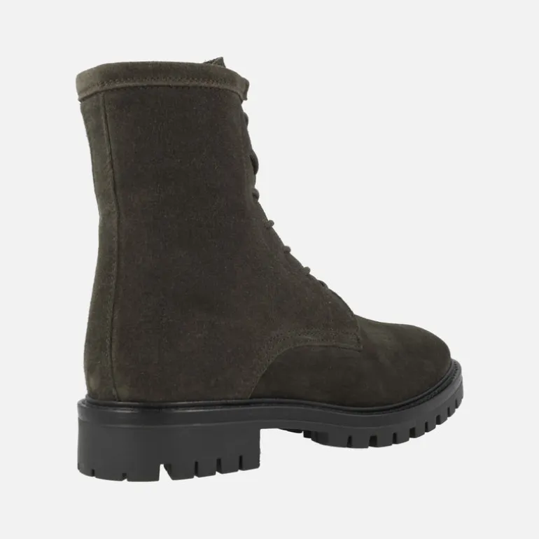 Botines de cordones estilo militar en serraje imán Alpe Militare